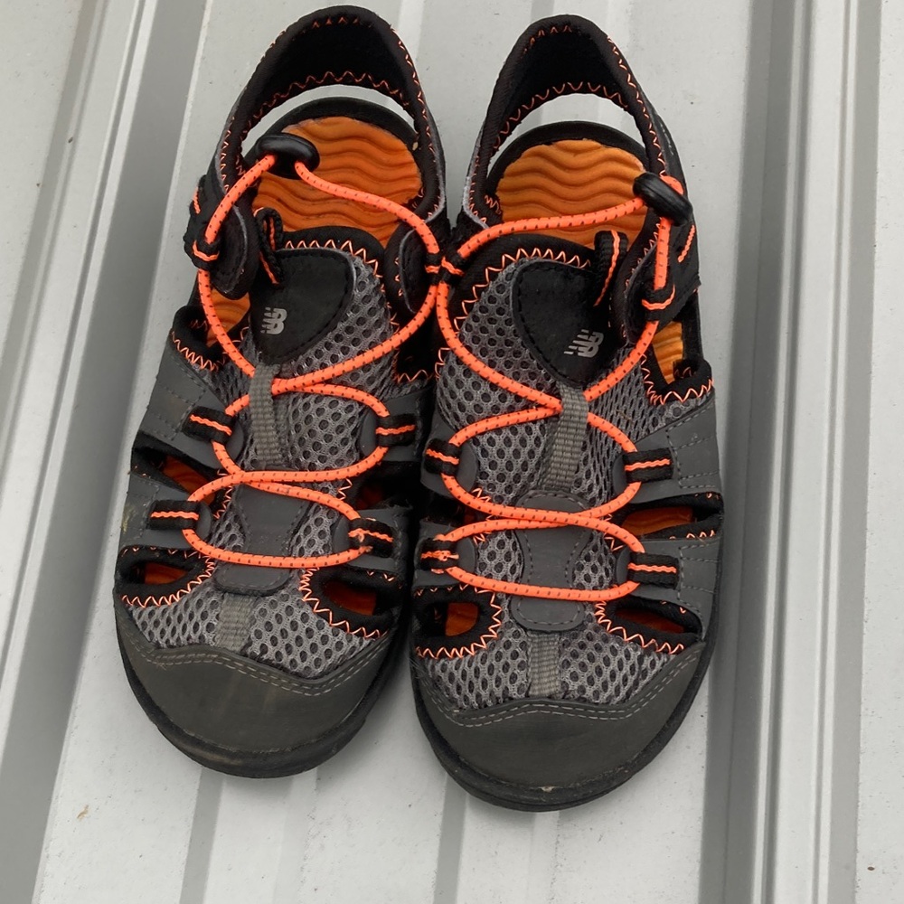 New Balance Kids' Black and Orange Water Shoes